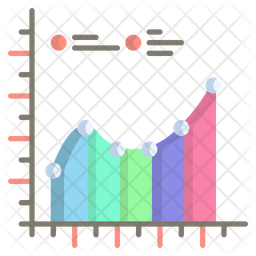 Line chart Icon - Download in Flat Style