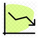 Line Chart Down Decrease Chart Loss Chart Icon