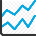 Line Chart Data Trend Icon