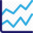 Line Chart Data Trend Icon