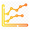 Line Chart Bussines And Finance Line Graph Icon