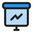 Line Chart Statistics Presentation Icon