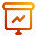 Line Chart Statistics Presentation Icon