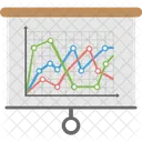 Line Chart Presentation  Icon
