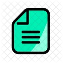 Line Document Data Document Icon
