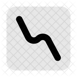 Line Down  Icon