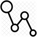 Line Graph Zigzag Icon