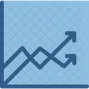 Line Graph Analytics Statistics Icon