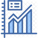 Line Graph Analysis Report Icon