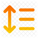 Line Height Alignment Text Lines Icon