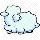Line Sheep Seat Adha Islam Icon