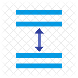 Line spacing Icon