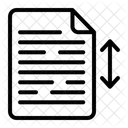 Line Spacing Text Spacing Files And Folders Icon