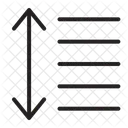 Line Spacing  Icon