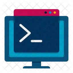 Línea de comando de consola  Icono