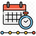 Linea De Tiempo Tiempo Calendario Icon