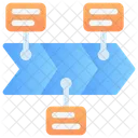 Linea De Tiempo Proceso Flecha Icon