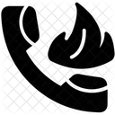 Linea Di Emergenza Chiamata Di Emergenza Lotta Antincendio Icon
