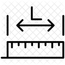 Linealmessung Massstabmessung Messmeter Symbol