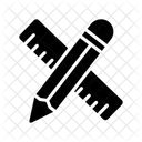 Lineal Massstab Lineal Geometrie Werkzeuge Symbol