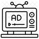 Lineares Fernsehen  Symbol