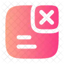 Lineas De Notificacion Eliminar Mensaje Eliminar Icono