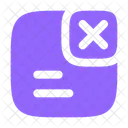 Lineas De Notificacion Eliminar Mensaje Eliminar Icono