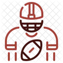 Fussball Feld Linebacker Icon