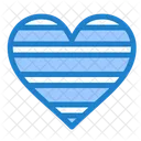 Lined Heart  Icon