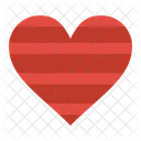 Lined Heart  Icon