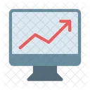 Linegraph Arrowup Increase Icon