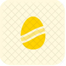 Lines Decoration Egg  Icon