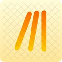 Lines Leaning Icon