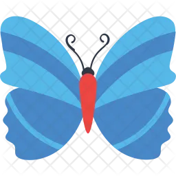Lines Patterned Butterfly  Icon