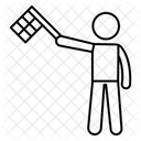 Linesman Referee Flag Icon