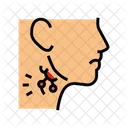 Linfa Inflamada Ganglios Inflamados Inflamados Icono