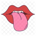 Lingua Rolando Boca Labios Ícone