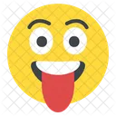 Lingua Lingua Para Fora Emoji Ícone