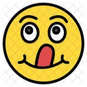 Lingua Lingua Para Fora Emoji Ícone