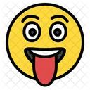 Lingua Lingua Para Fora Emoji Ícone