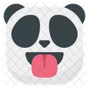 Lingua Panda Emoji Ícone