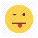 Lingua Emoji Rosto Icon