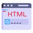 Desenvolvimento Web Linguagem Html Html Ícone