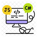 Linguagens De Codificacao Linguagens De Programacao Codificacao De Software Ícone