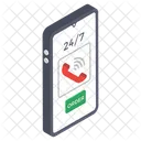 Linha de apoio on-line  Icon