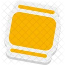 Linha deslizante horizontal  Icon