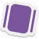 Linha deslizante vertical  Icon
