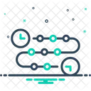 Linha Do Tempo Progresso Caminho Ícone