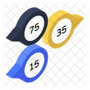 Linha do tempo do infográfico  Icon