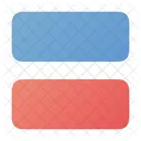 Linha horizontal  Icon